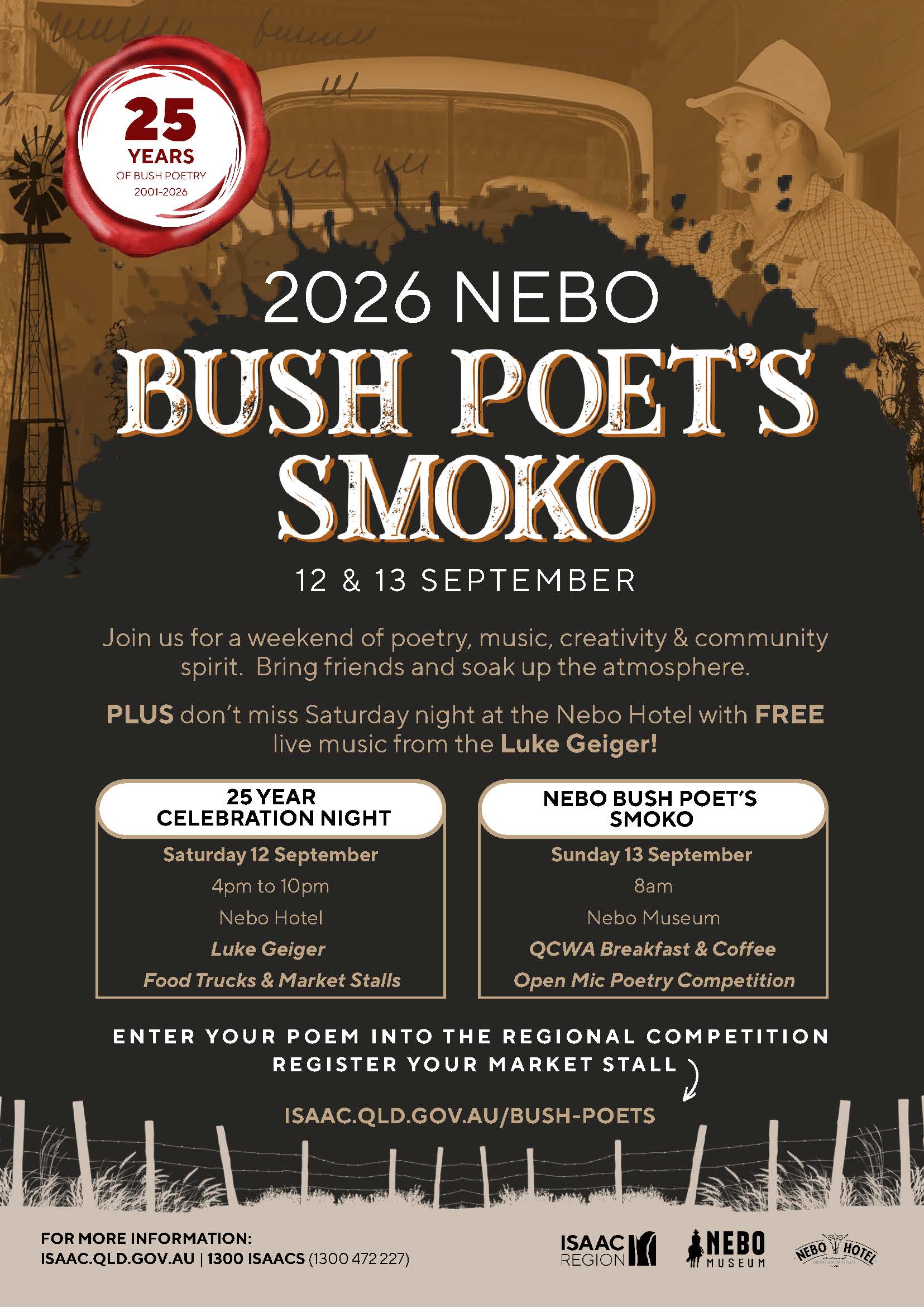 ISAAC - Nebo Bush Poet's Smoko - Event 2026 - A4 FLYER_Nebo Bush Poets.jpg