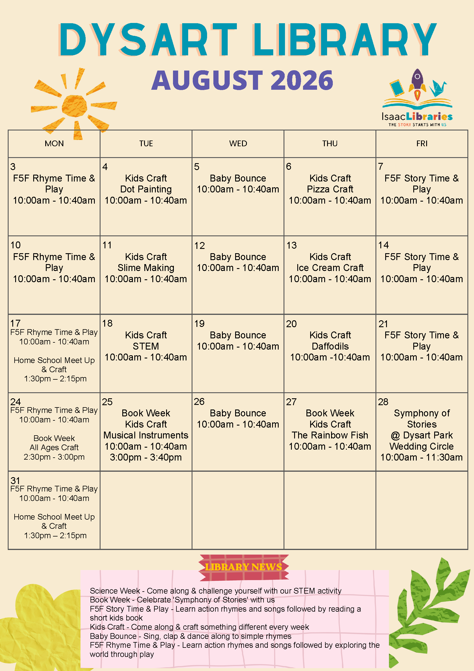 ISAAC_Dysart Library_August 2026 Calendar.png