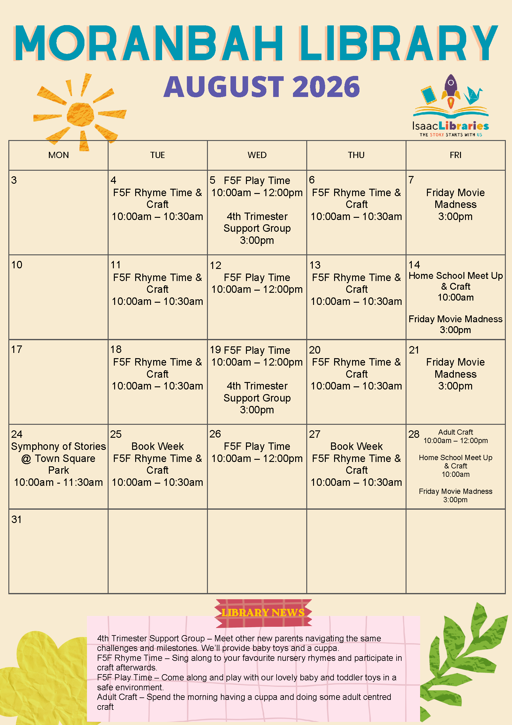ISAAC_Moranbah Library_August 2026 Calendar.png